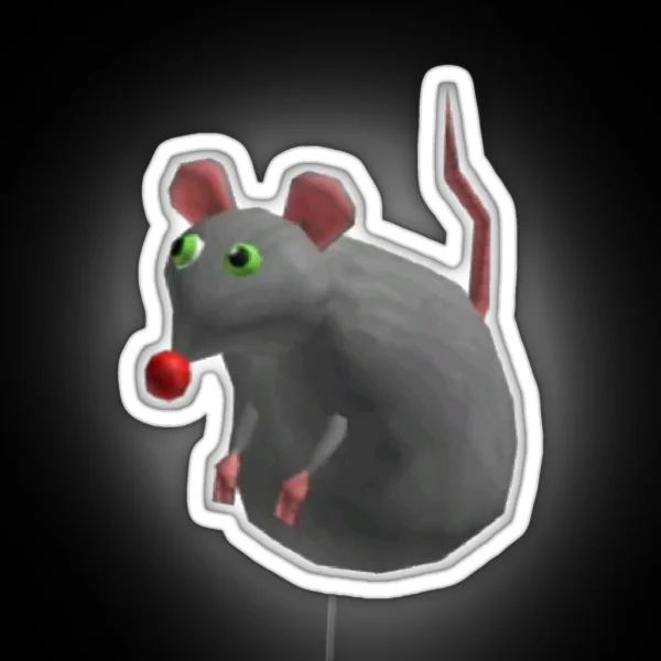 2000s Funny Roblox RAT RGB Neon Sign