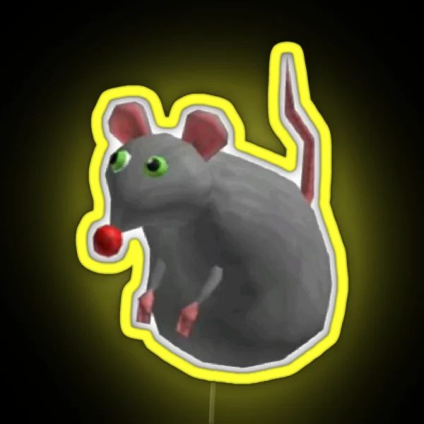 2000s Funny Roblox RAT RGB Neon Sign