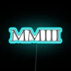 Neon Decorative Sign 2003 in Vibrant Colorful RGB Lighting Style