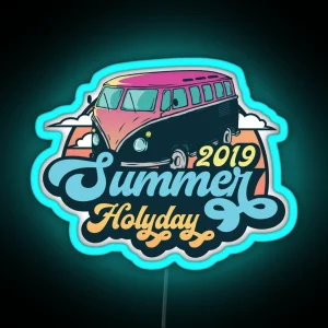 2019 Summer Holiday RGB Neon Sign