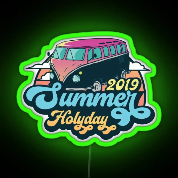 2019 Summer Holiday RGB Neon Sign