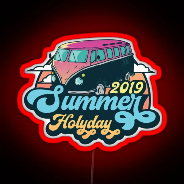 2019 Summer Holiday RGB Neon Sign