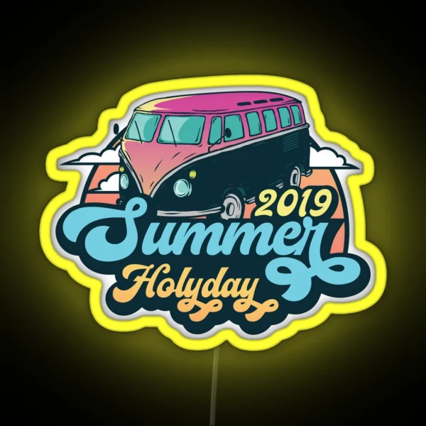 2019 Summer Holiday RGB Neon Sign