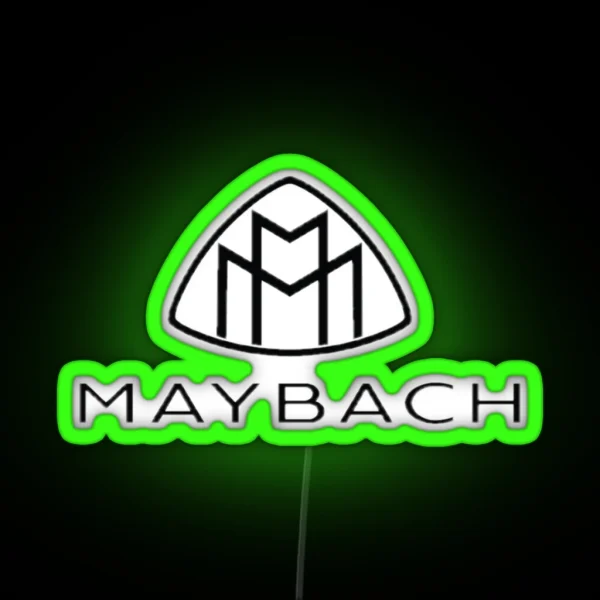 2020 Maybach Fan Zone For Latest Luxurious Cars And RGB Neon Sign