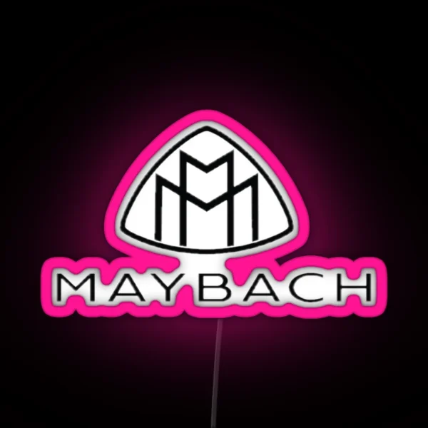 2020 Maybach Fan Zone For Latest Luxurious Cars And RGB Neon Sign