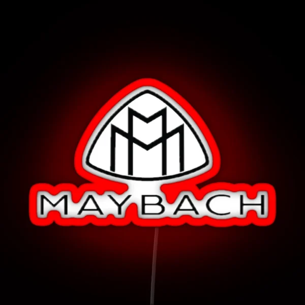 2020 Maybach Fan Zone For Latest Luxurious Cars And RGB Neon Sign