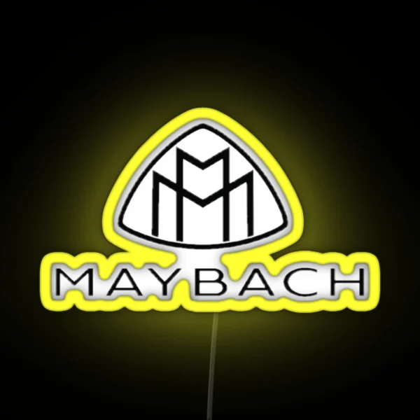 2020 Maybach Fan Zone For Latest Luxurious Cars And RGB Neon Sign