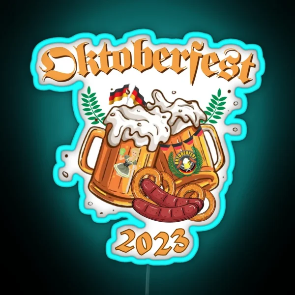 2023 Oktoberfest Beer Festival Gear RGB Neon Sign
