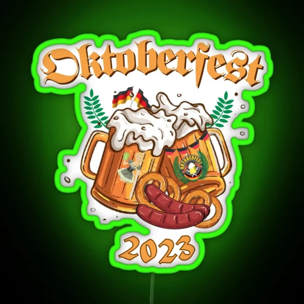 2023 Oktoberfest Beer Festival Gear RGB Neon Sign