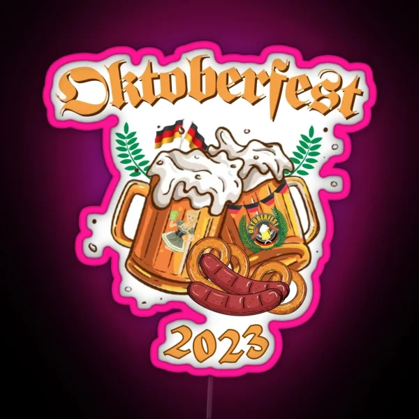 2023 Oktoberfest Beer Festival Gear RGB Neon Sign