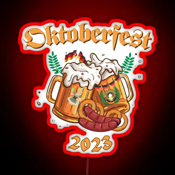 2023 Oktoberfest Beer Festival Gear RGB Neon Sign