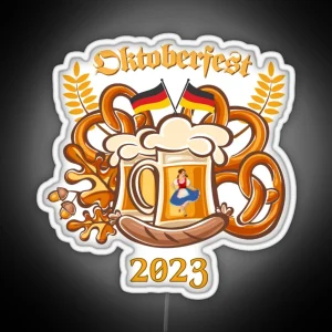 2023 Oktoberfest German Beer Festival RGB Neon Sign