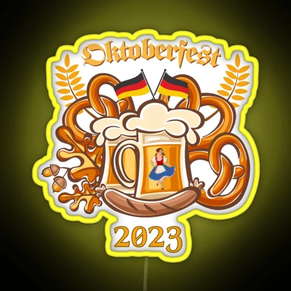 2023 Oktoberfest German Beer Festival RGB Neon Sign
