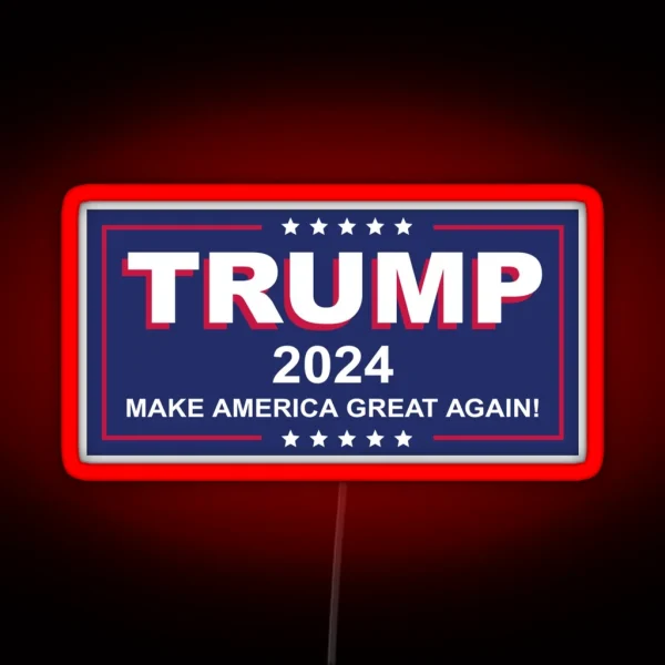 2024 Make America Great AGAIN RGB Neon Sign