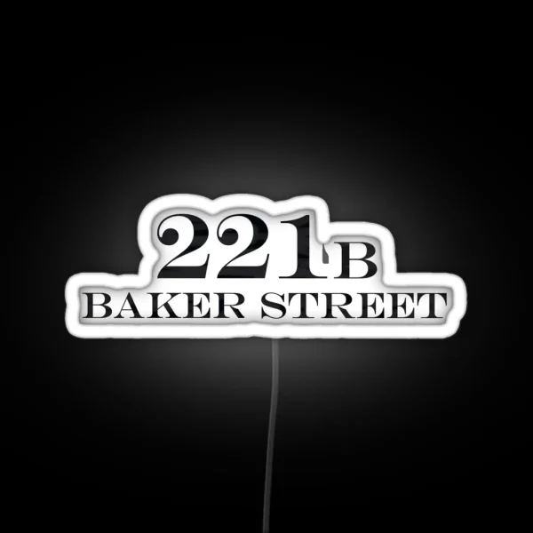 221B Baker Street RGB Neon Sign