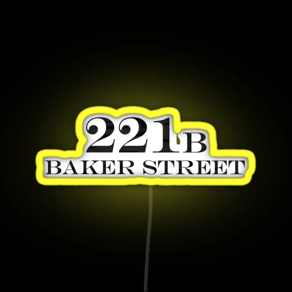 221B Baker Street RGB Neon Sign