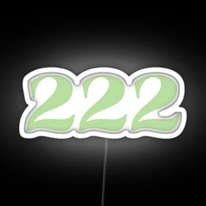 222 ANGEL NUMBERS RGB Neon Sign