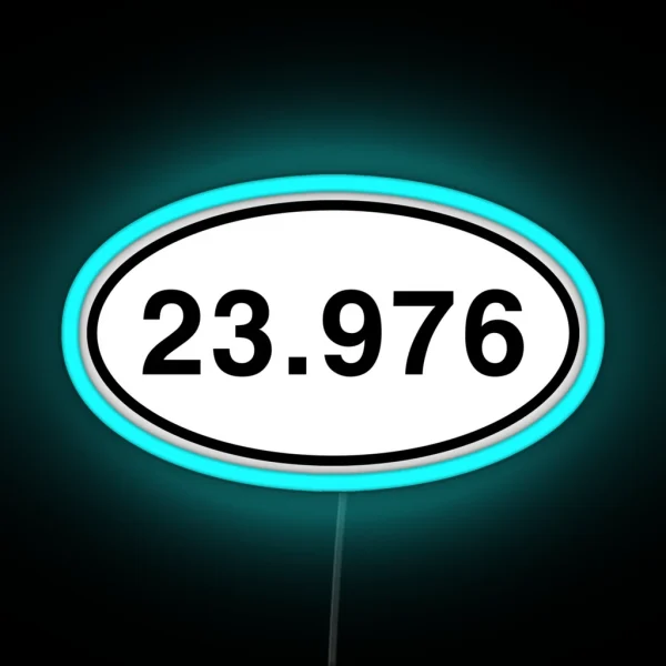 23 976 Frame Rate Runner Marathon Design RGB Neon Sign