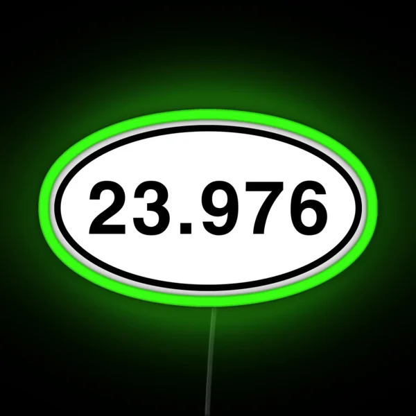 23 976 Frame Rate Runner Marathon Design RGB Neon Sign