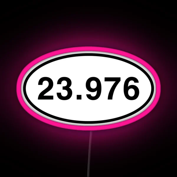 23 976 Frame Rate Runner Marathon Design RGB Neon Sign
