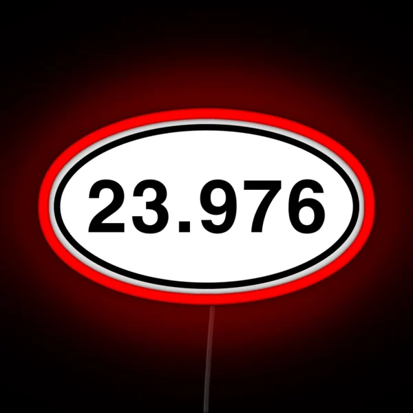 23 976 Frame Rate Runner Marathon Design RGB Neon Sign