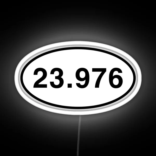 23 976 Frame Rate Runner Marathon Design RGB Neon Sign