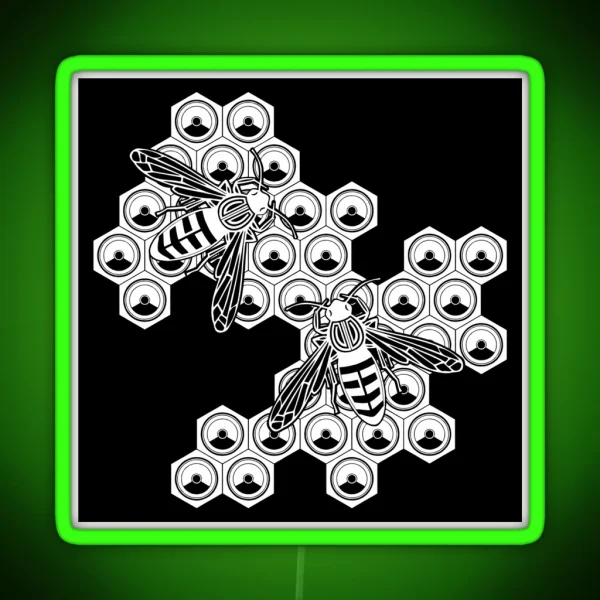23AN080 Tekno 23 Bee RGB Neon Sign