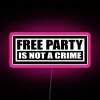 Colorful Tekno-inspired neon sign for lively parties and gatherings anywhere.