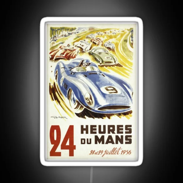 24 Hours Of Le Mans 1956 RGB Neon Sign