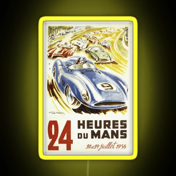 24 Hours Of Le Mans 1956 RGB Neon Sign