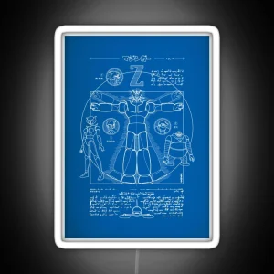 241 Mazinger Z Blueprint RGB Neon Sign