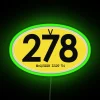 Vintage 1964 McQueen ISDT RGB Neon Sign Home Decor Statement Piece