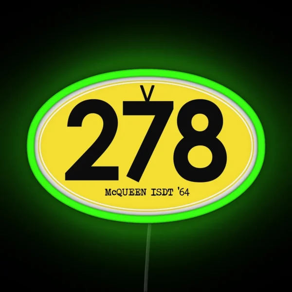 278 Mcqueen ISDT 1964 RGB Neon Sign