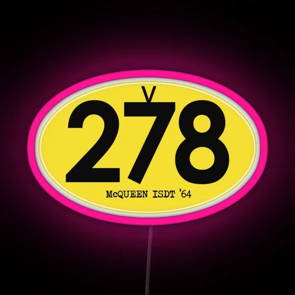 278 Mcqueen ISDT 1964 RGB Neon Sign