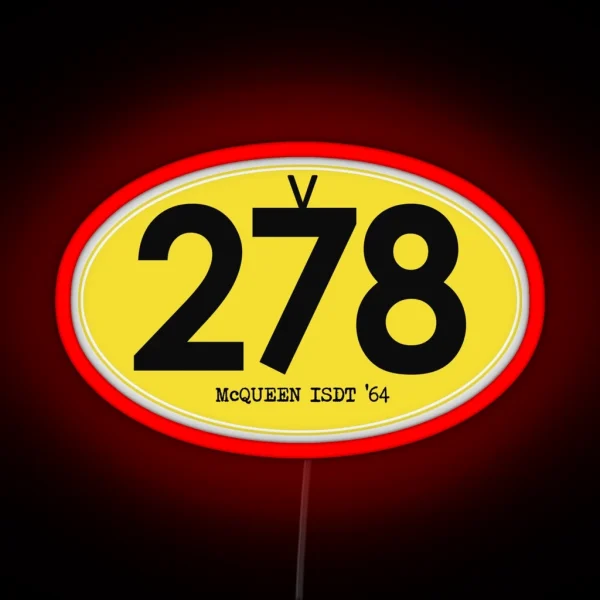 278 Mcqueen ISDT 1964 RGB Neon Sign