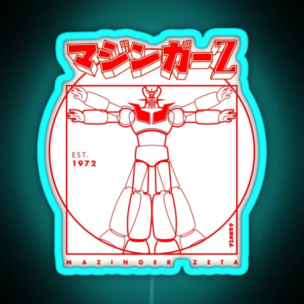 291 Mazinger Z Rprint RGB Neon Sign