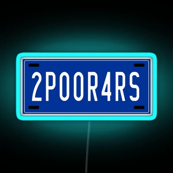 2POOR4RS Focus ST Drivers RGB Neon Sign