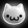 Three Feline Friends Radiate Colorful Energy with Vibrant Neon Glow