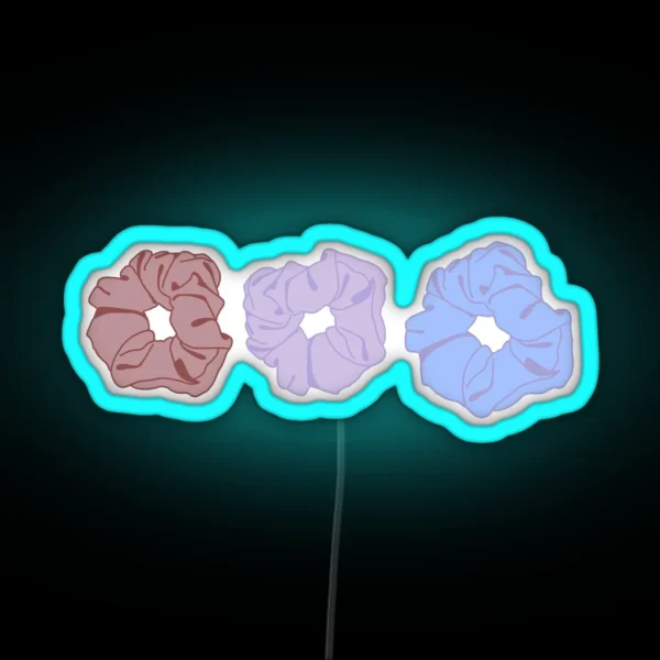 3 Scrunchies RGB Neon Sign