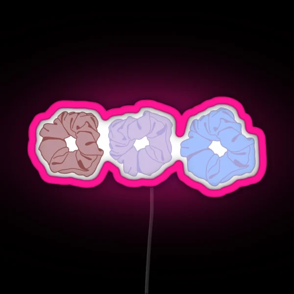 3 Scrunchies RGB Neon Sign