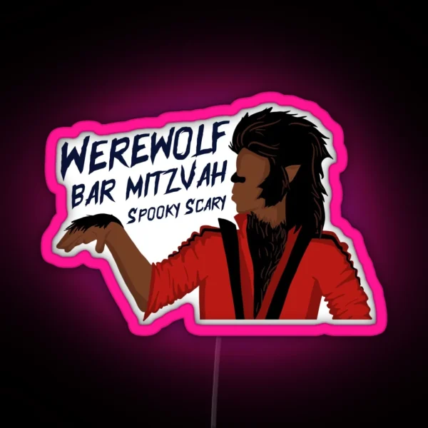 30 Rock Werewolf Bar Mitzvah Tracy Jordan RGB Neon Sign