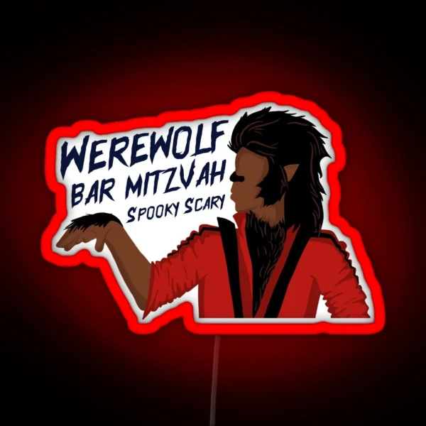 30 Rock Werewolf Bar Mitzvah Tracy Jordan RGB Neon Sign