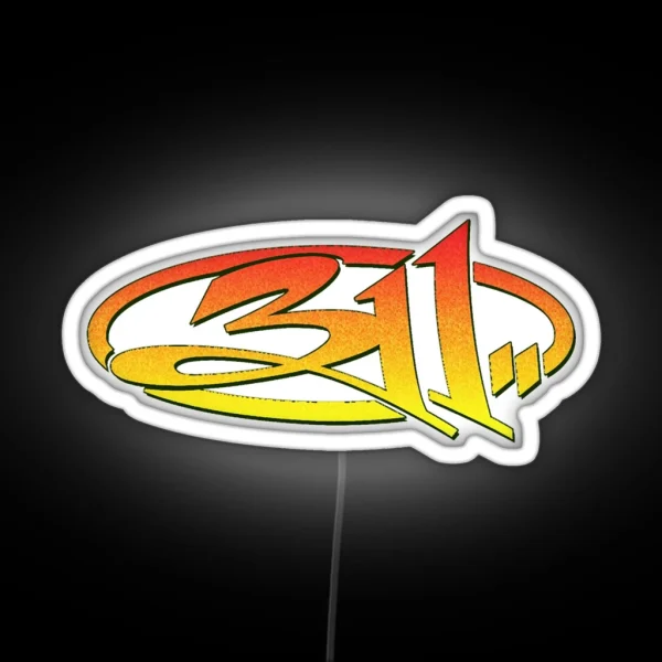 311 Band Logo Tour 2019 2020 Oranye RGB Neon Sign