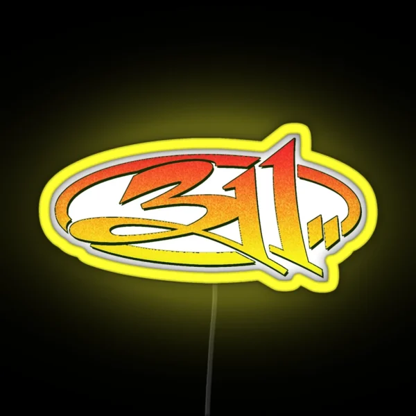 311 Band Logo Tour 2019 2020 Oranye RGB Neon Sign