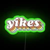 Vintage inspired 3D retro style RGB neon wall decoration lighting.