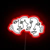 RGB LED neon sign for home decor and ambient lighting.