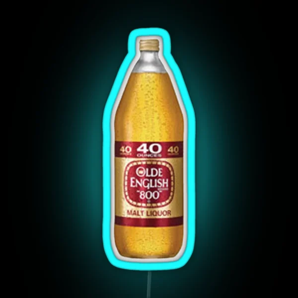 40 Olde English Malt Liquor Led Classic RGB Neon Sign
