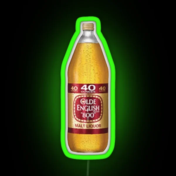 40 Olde English Malt Liquor Led Classic RGB Neon Sign