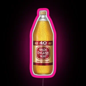 40 Olde English Malt Liquor Led Classic RGB Neon Sign