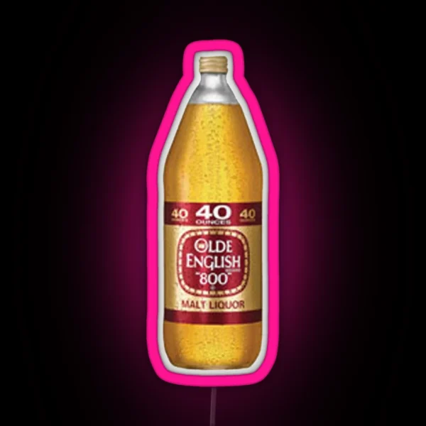 40 Olde English Malt Liquor Led Classic RGB Neon Sign
